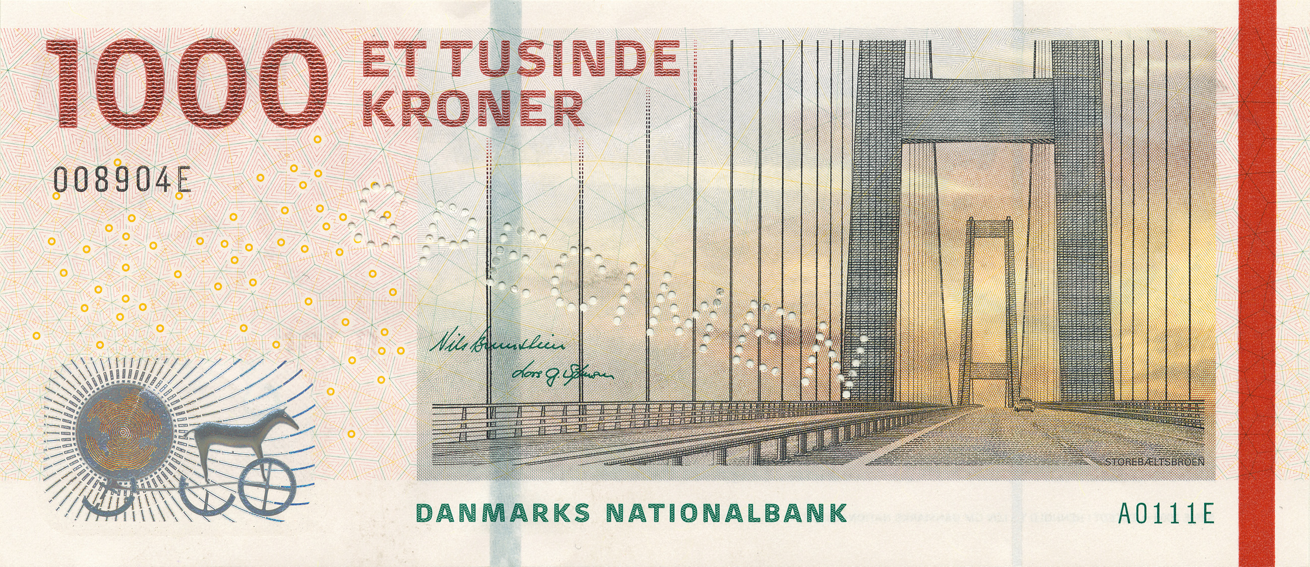 Дания: введена в обращение новая банкнота номиналом 1000 крон