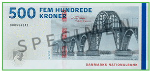 Дания: введена в обращение новая банкнота номиналом 500 крон (серия 2009А)