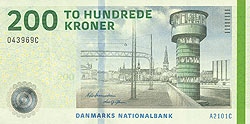 Дания: введена в обращение новая банкнота номиналом 200 крон 